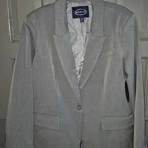 Scoop NYC Stylish Gray Blazer Women's Plus Size XXL (20) NWT